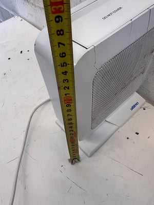 Compact Ottimo White Electric Heater with Minor Cracks