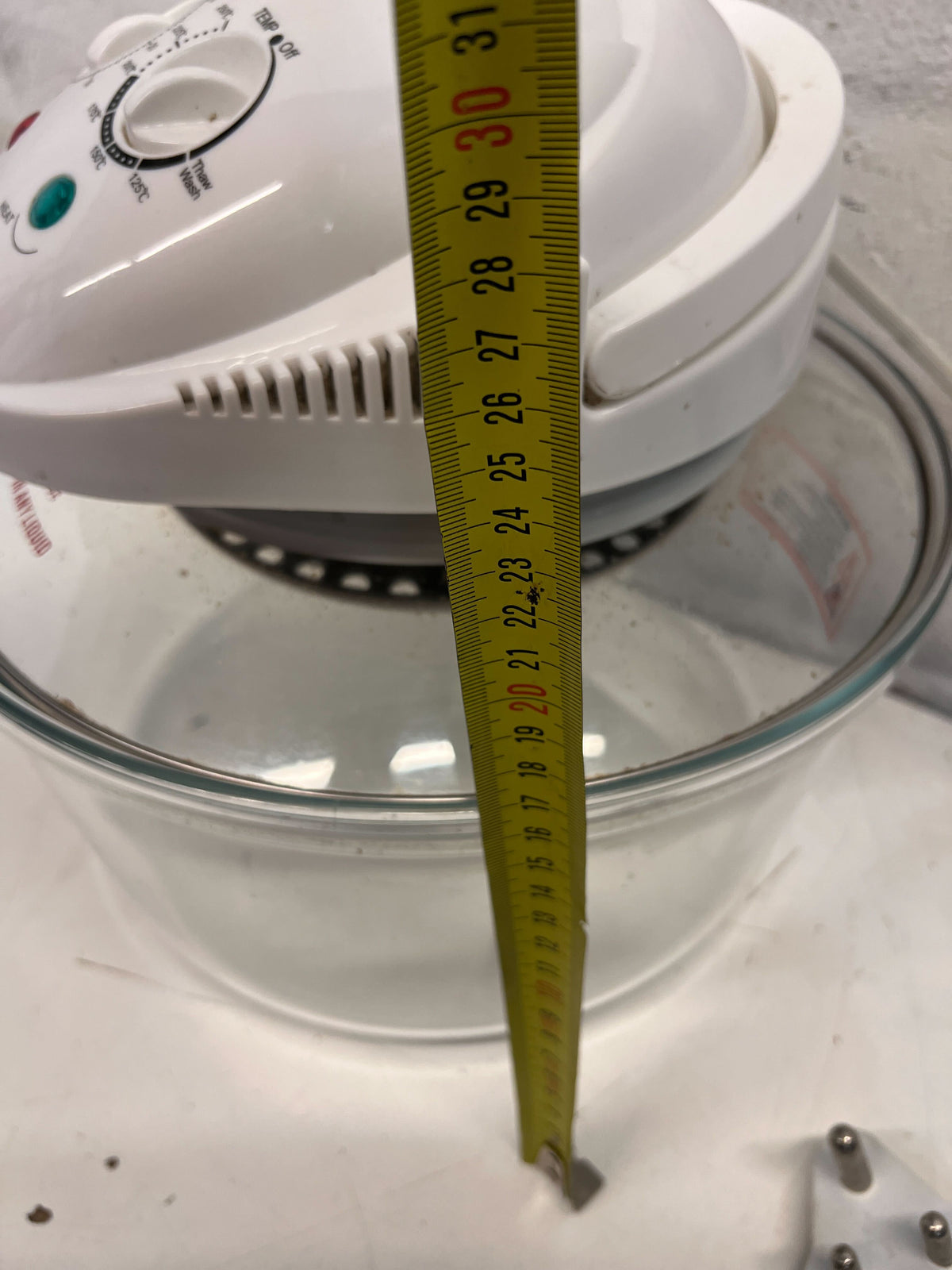 Sansui Halogen Oven – White, Glass, Compact Cooking Appliance