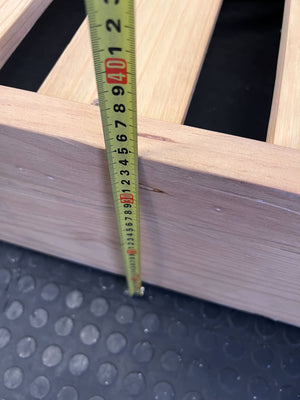 Minimalist Wooden Double Bed Frame with Headboard & Drawers