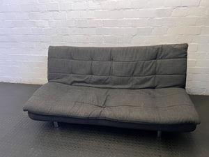 Sleeper couch  -Versatile Grey Futon Sofa Bed - Some visible damages