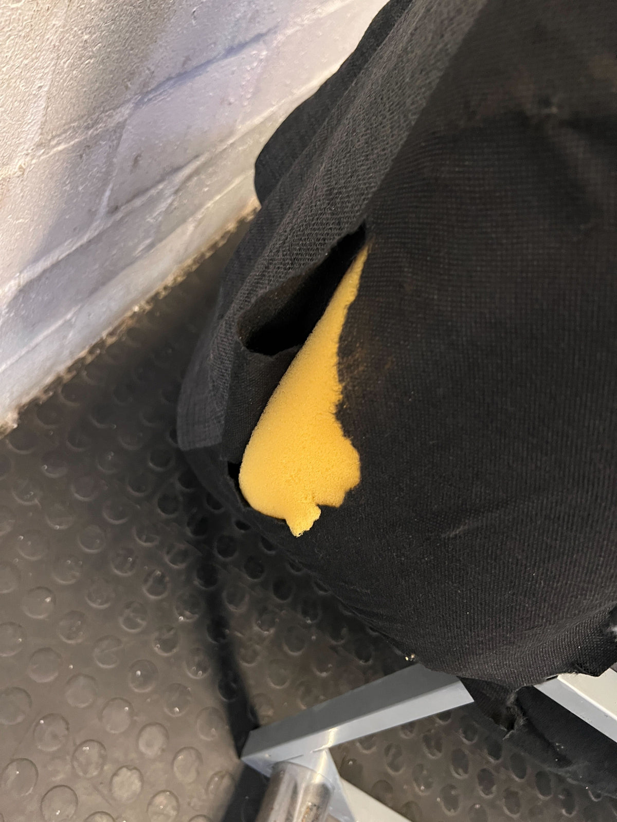 Sleeper couch  -Versatile Grey Futon Sofa Bed - Some visible damages