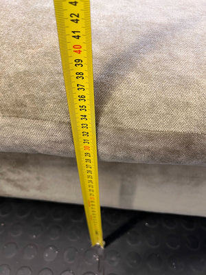 Retro U-Shaped Plush Sectional Sofa - Sage Green - Fair used