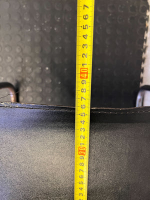 Vintage Black Leather & Chrome Cantilever Chair - Fair used