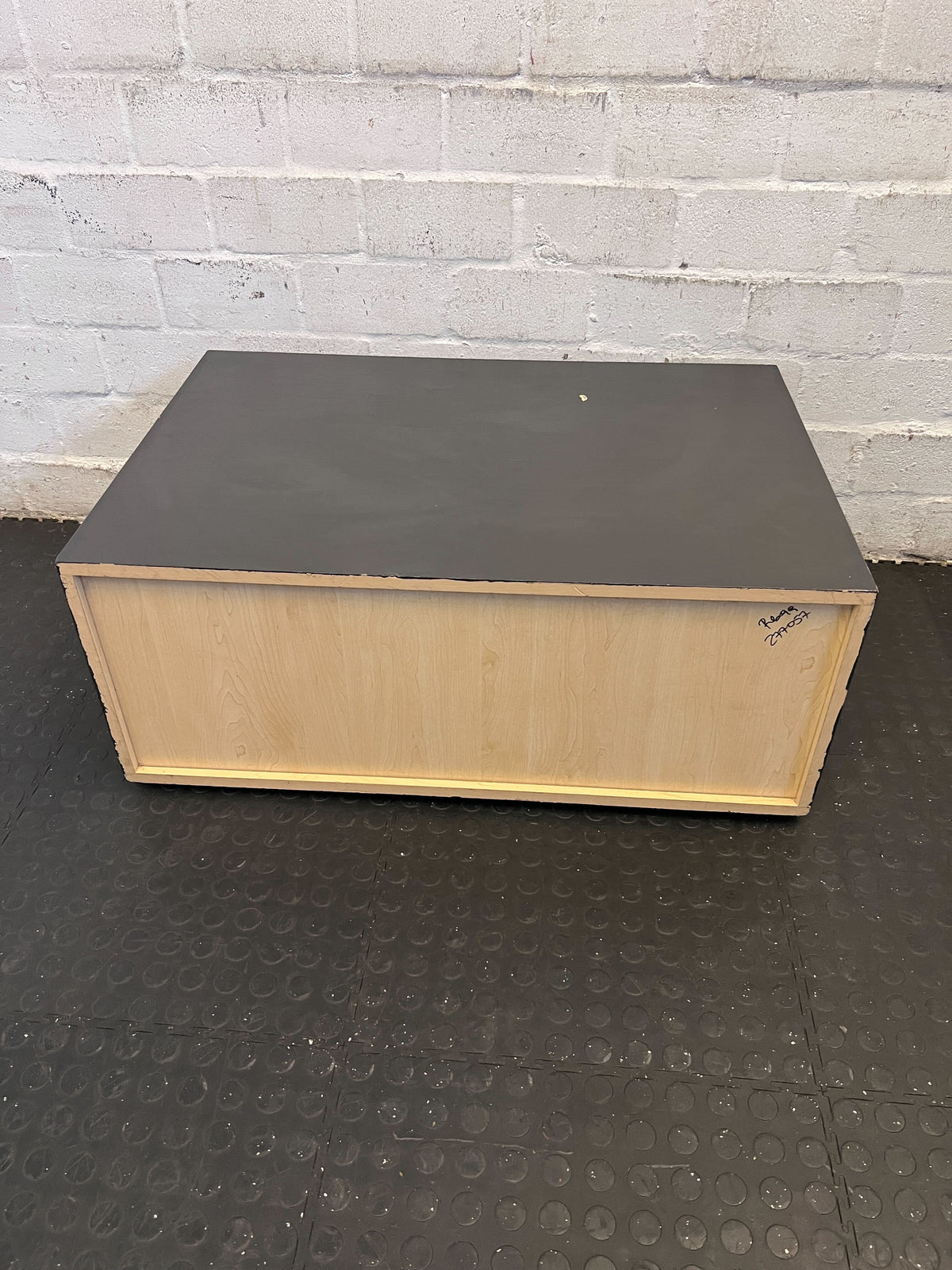 Modern Black 2-Drawer Storage Unit - Fair used