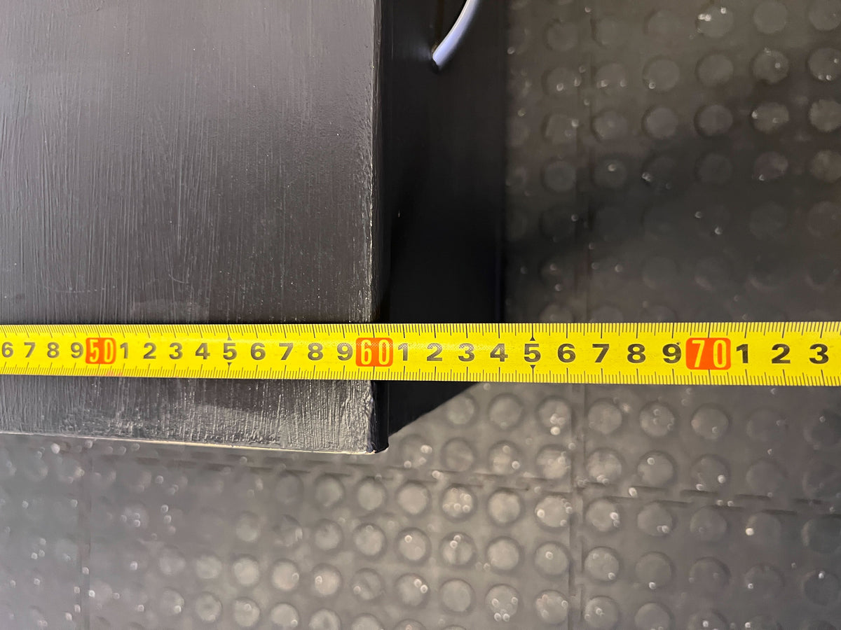 Modern Black 2-Drawer Storage Unit - Fair used