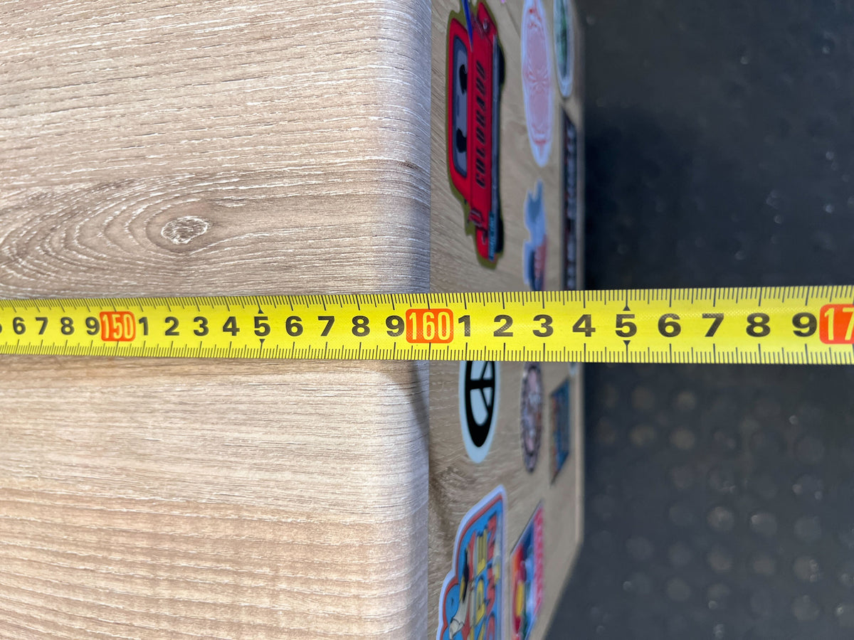 Modern Wood & White TV Unit with Storage - Fair used