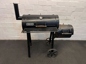 Megamaster Charcoal Smoker Grill - Black, Steel, Traditional Design