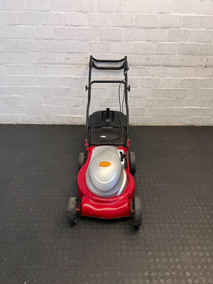 Compact Ryobi Electric Lawnmower - Red, Minor Wear - 2ndhandwarehouse.com