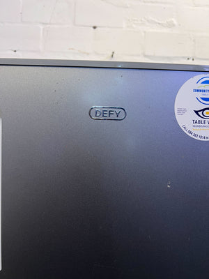 Sleek Grey Bottom Freezer Refrigerator - Energy Efficient - 1 Drawer broken