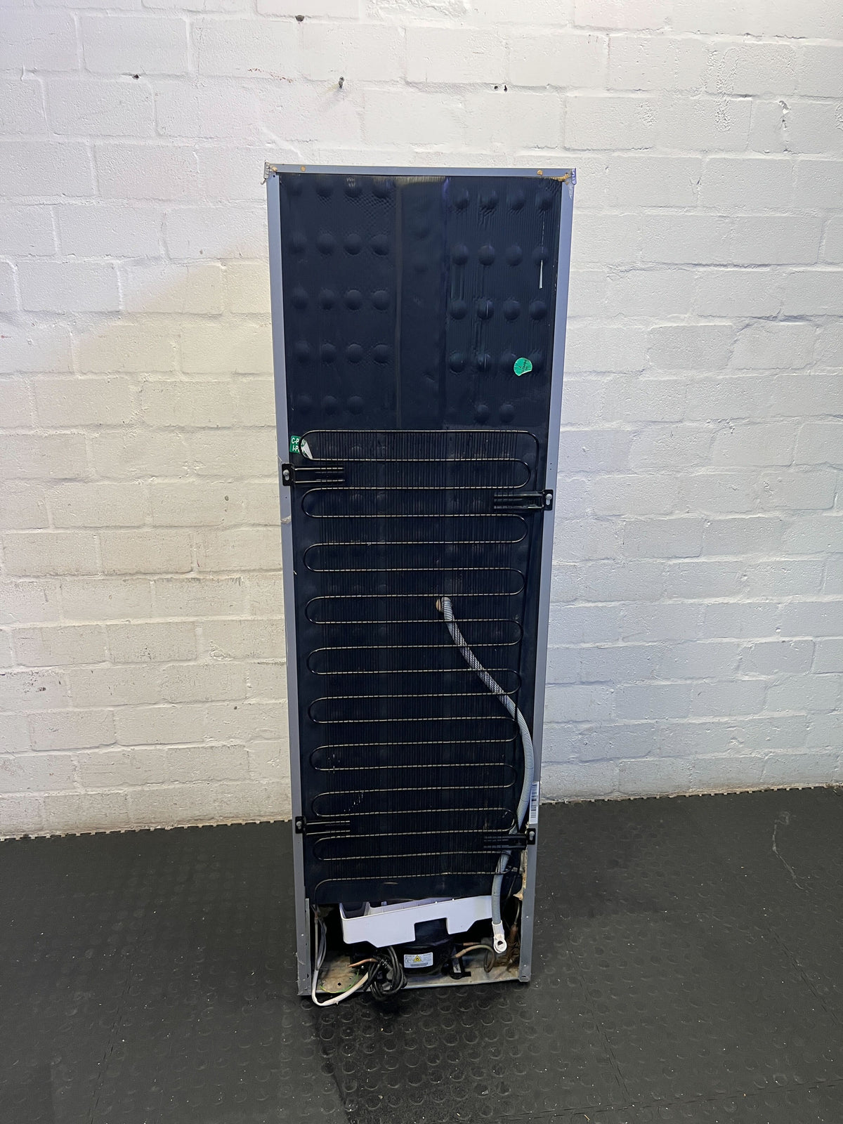 Sleek Grey Bottom Freezer Refrigerator - Energy Efficient - 1 Drawer broken