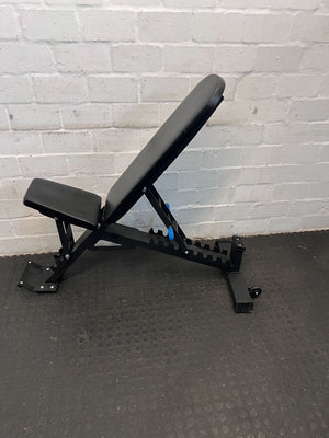 Adjustable Weight Bench – Black, Steel Frame with Padded Upholstery