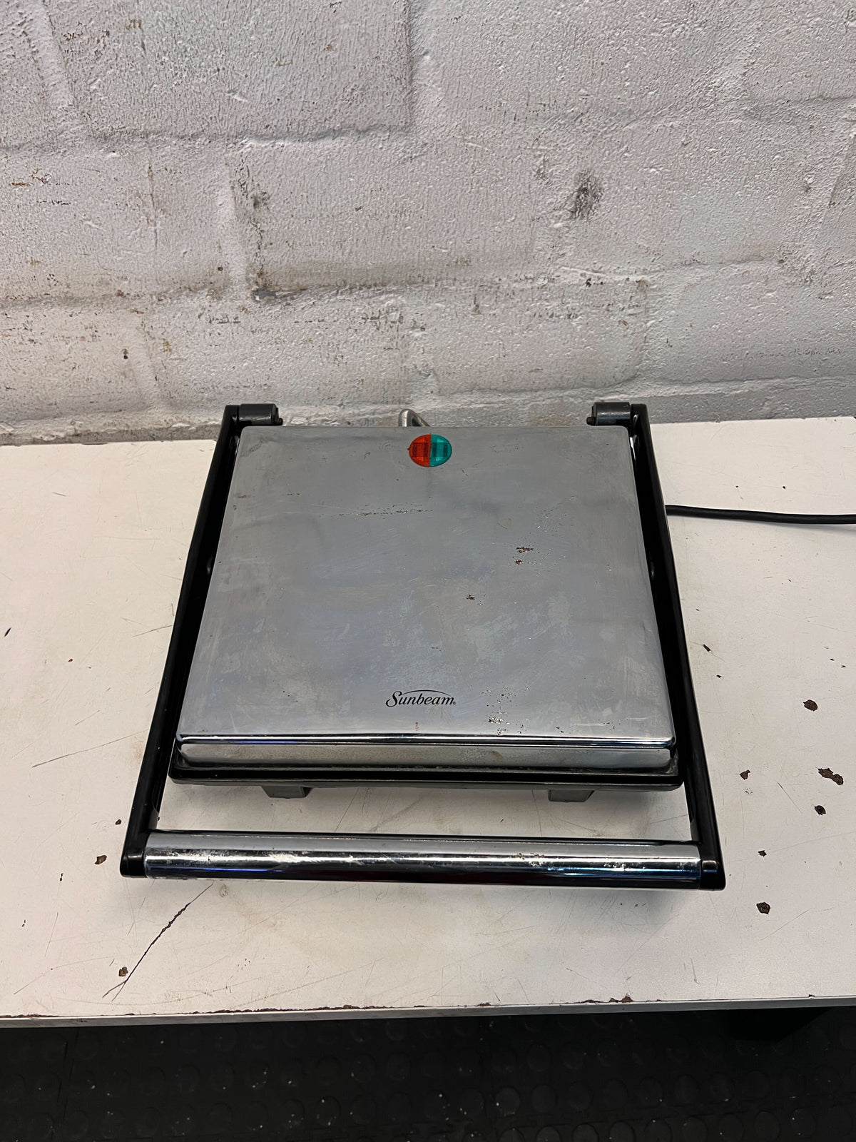 Vintage Sunbeam Stainless Steel Griddle with Minor Scratches - 2ndhandwarehouse.com