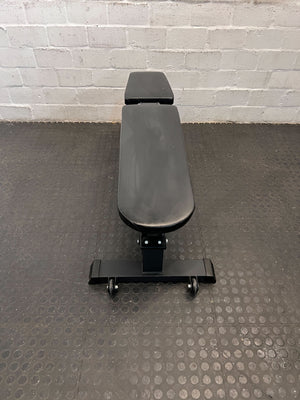 Adjustable Weight Bench – Black, Steel Frame with Padded Upholstery