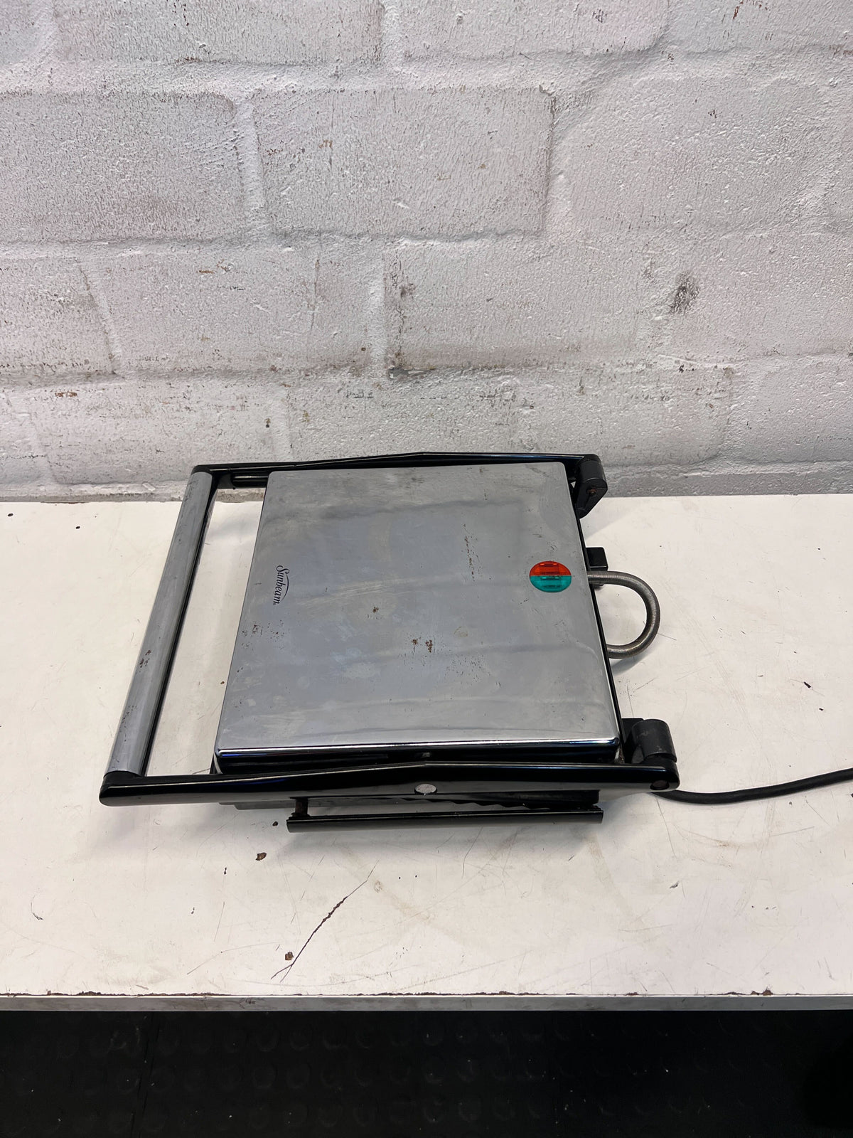 Vintage Sunbeam Stainless Steel Griddle with Minor Scratches - 2ndhandwarehouse.com