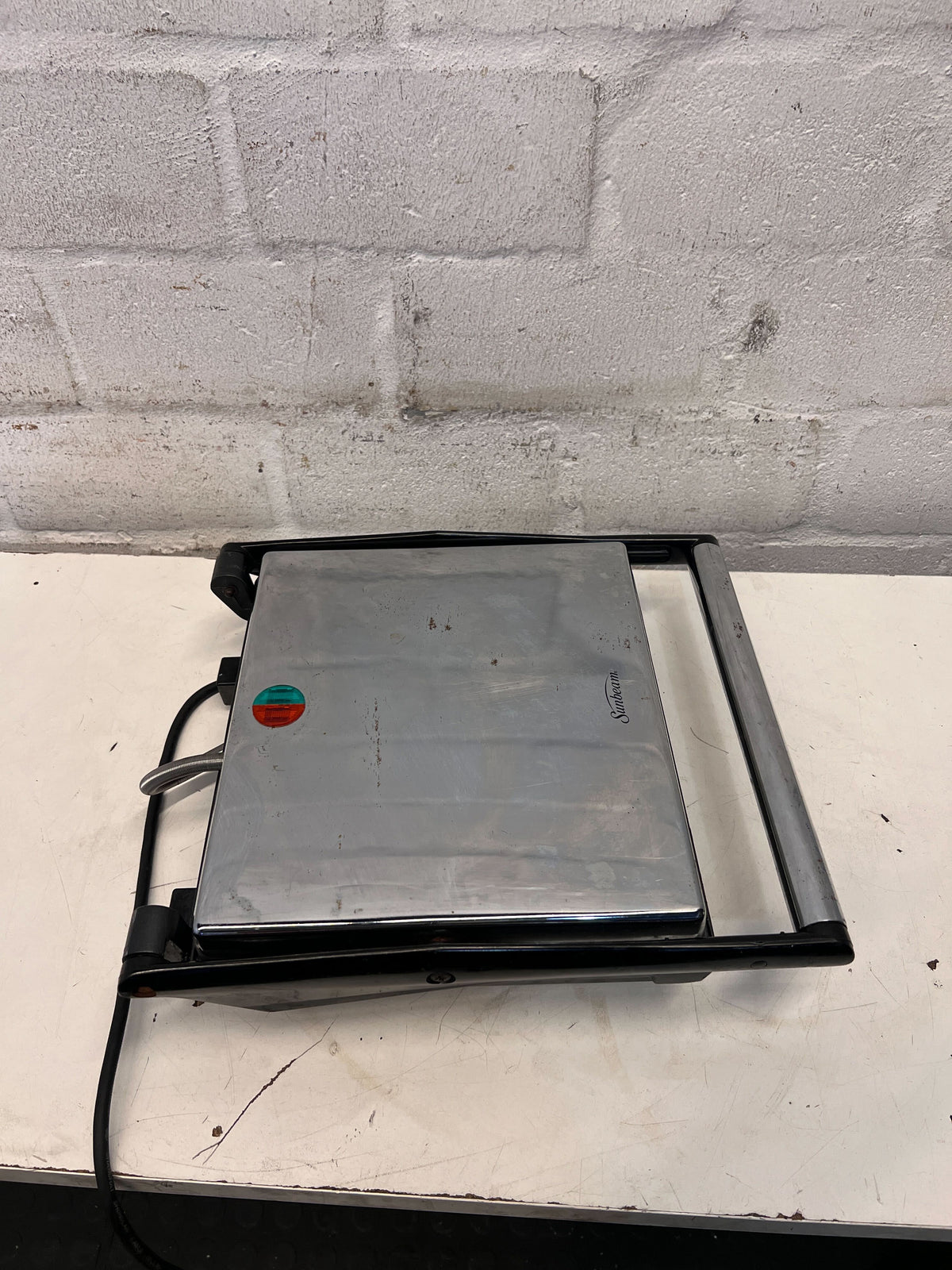 Vintage Sunbeam Stainless Steel Griddle with Minor Scratches - 2ndhandwarehouse.com
