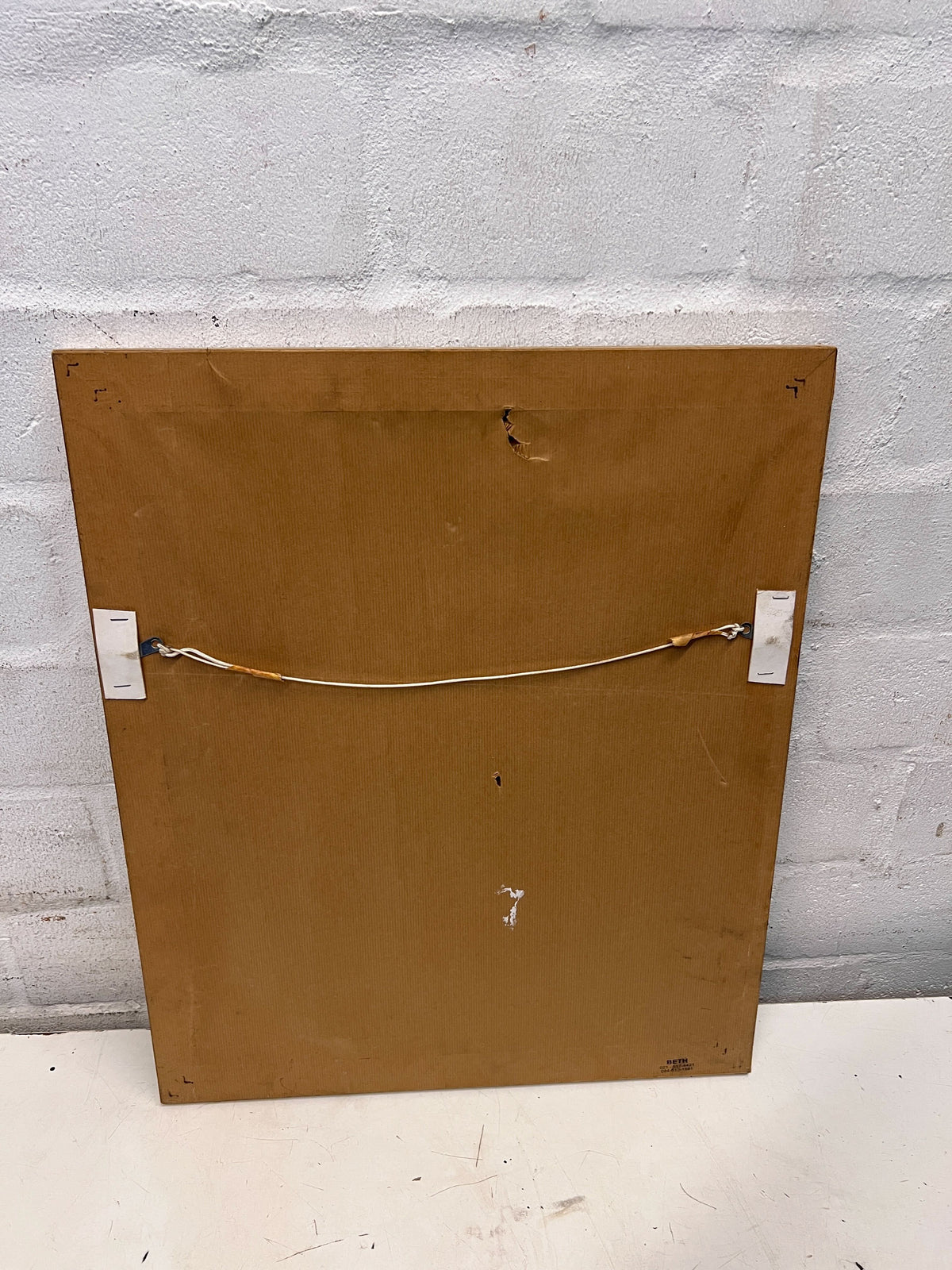 Framed Vintage Theatre Poster Print in Distressed Cream Frame - 2ndhandwarehouse.com
