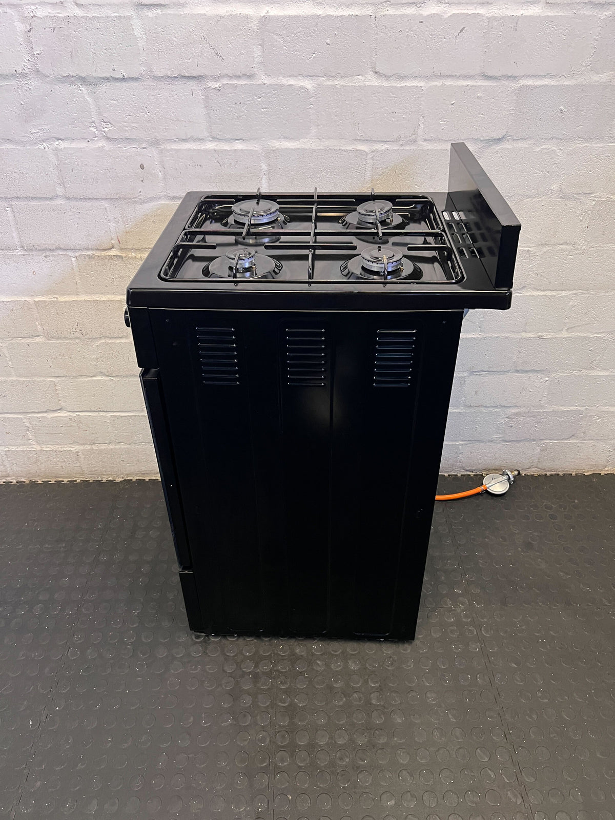 Defy Black 4-Burner Gas Stove with Oven - Freestanding Cooker