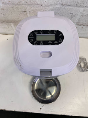 Compact Automatic Cat Feeder - White with Minor Scratches - 2ndhandwarehouse.com