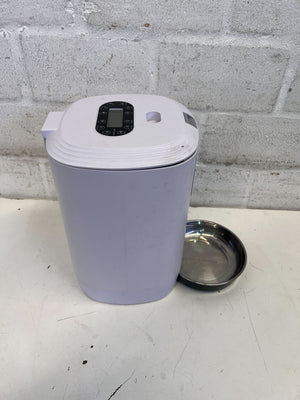 Compact Automatic Cat Feeder - White with Minor Scratches - 2ndhandwarehouse.com
