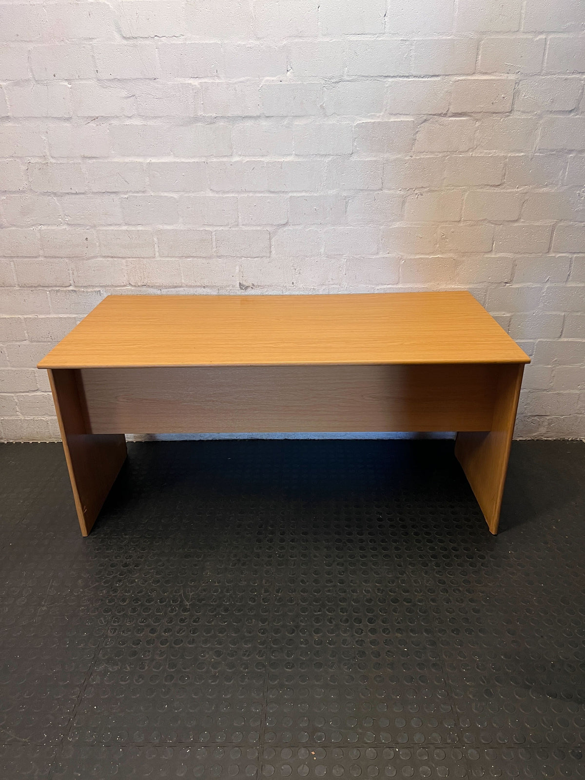 Versatile Light Wood Desk with 2 Storage Drawers - 2ndhandwarehouse.com