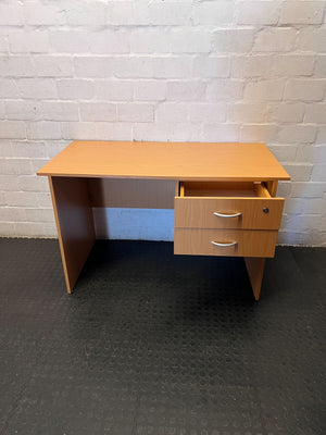 Compact Wooden Desk with Lockable Drawers - 2ndhandwarehouse.com