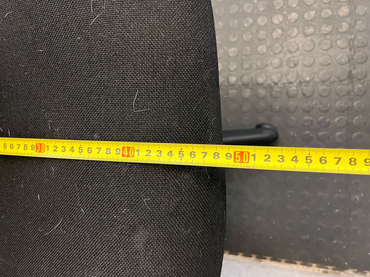 Comfortable Black Fabric Office Chair with Minor Wear