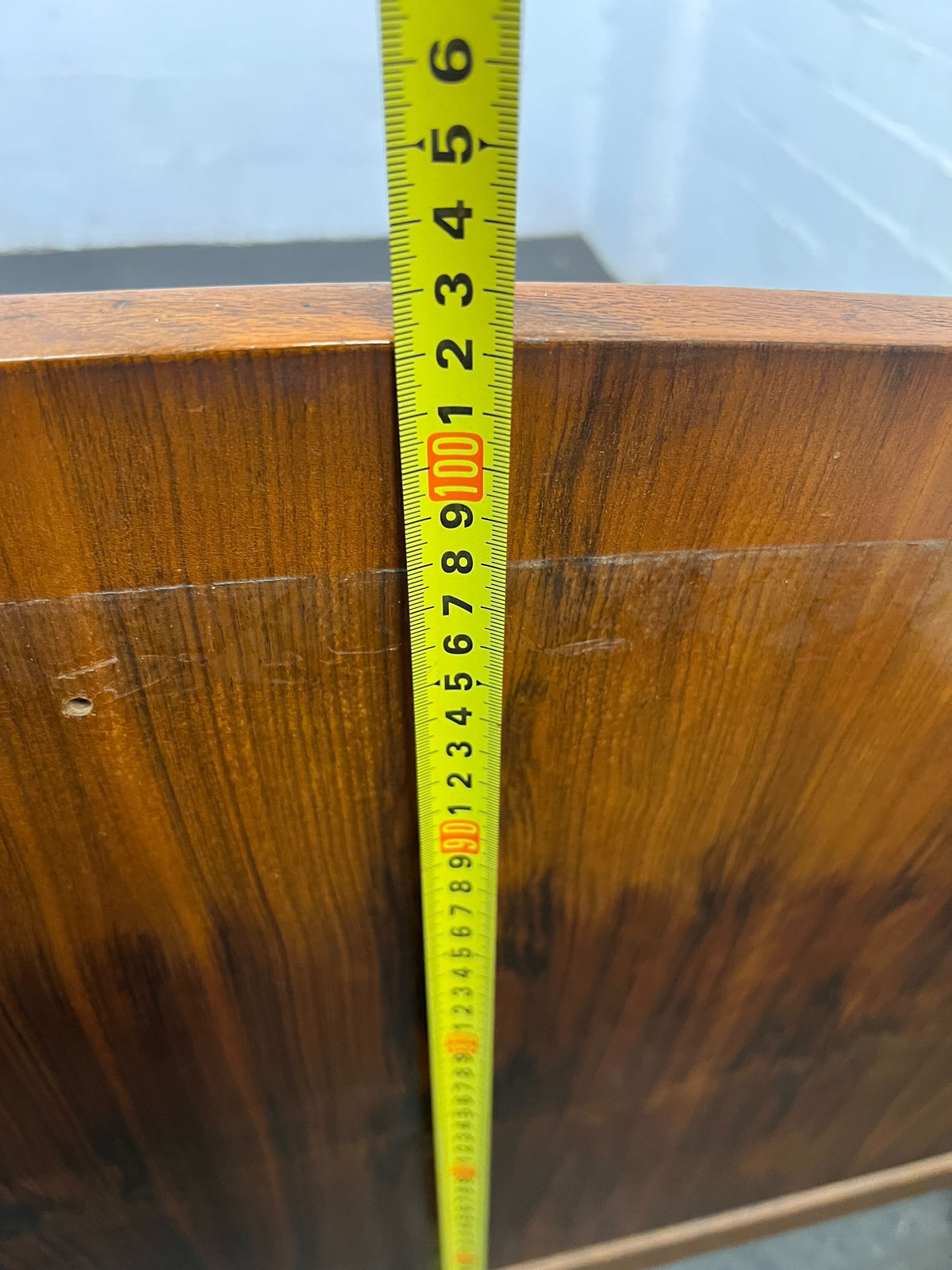 Elegant Vintage Mahogany Wooden Headboard with Shelves and Lamp - REDUCED