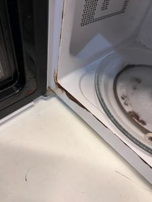 Compact Midea Microwave Oven - White, Functional with Minor Scuffs - REDUCED