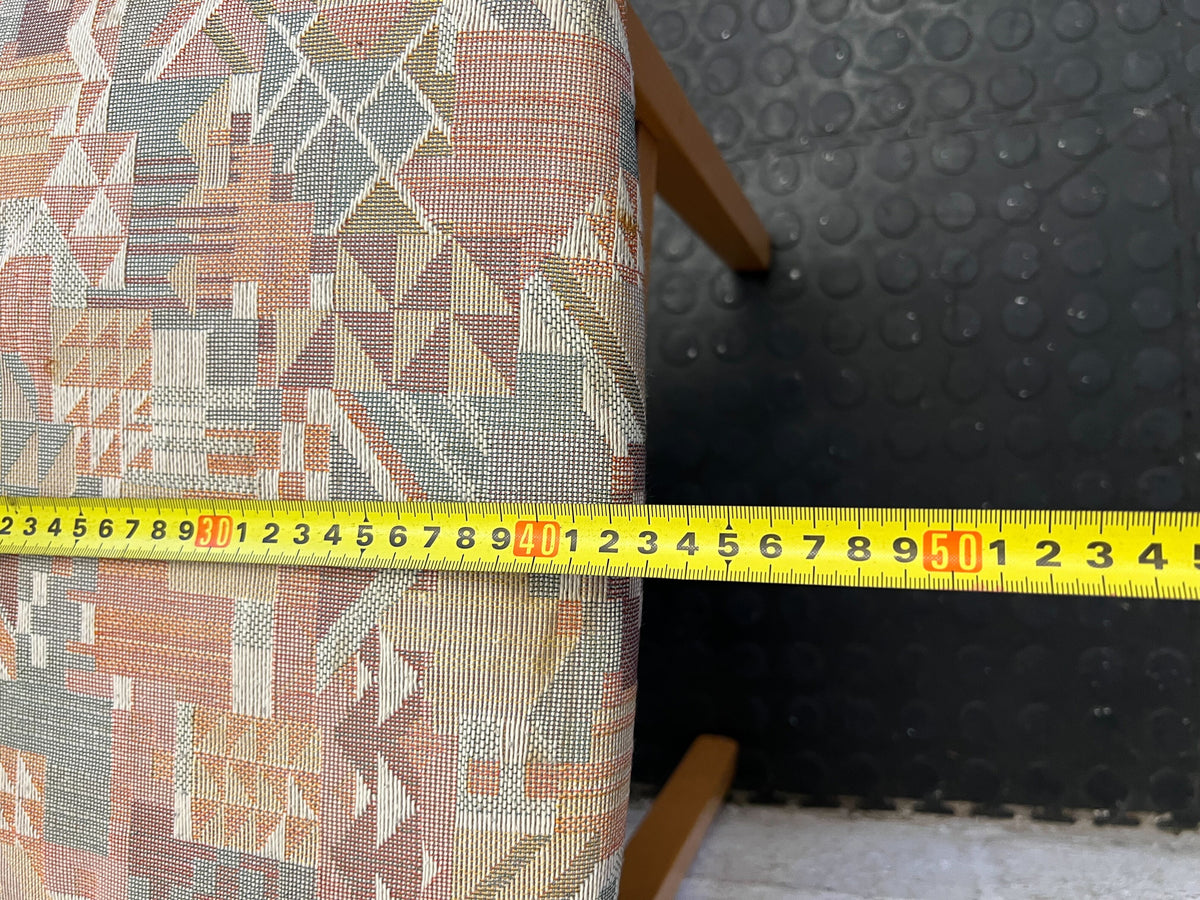 Elegant Wooden Dining Chair with Colorful Fabric Seat - PRICE DROP