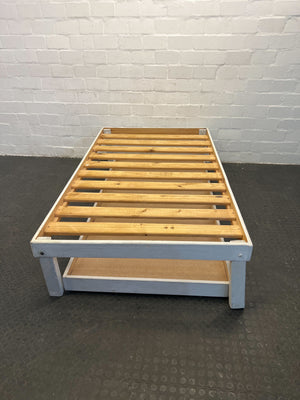 White Three Quarter Trundle Bed - REDUCED