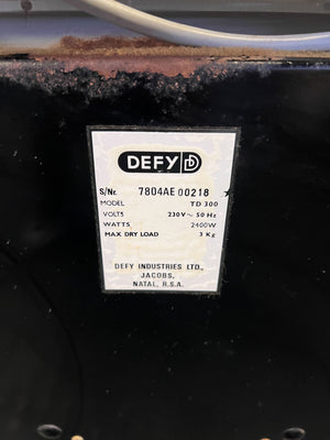 Defy Autodry 3 White Tumble Dryer with Minor Scratches - REDUCED