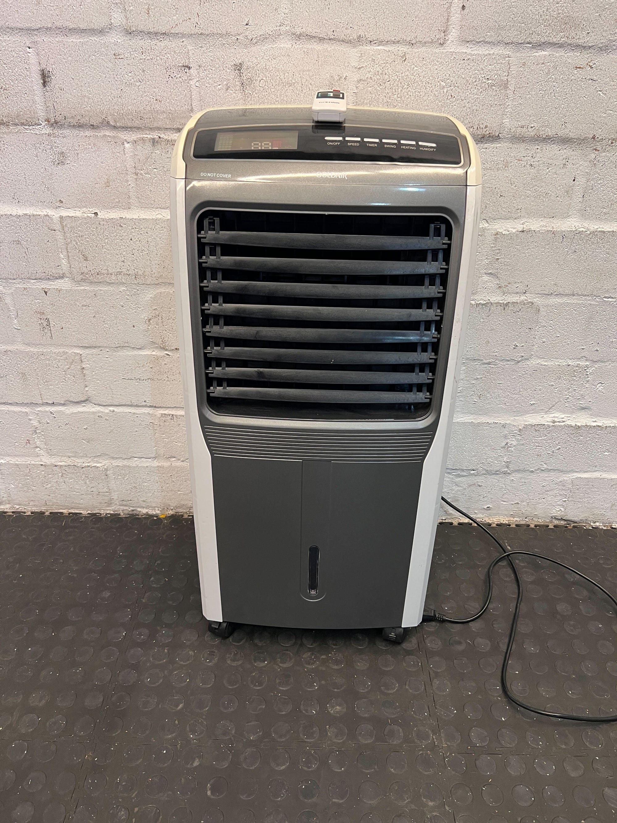 Goldair Portable Air Cooler - Grey and Black, Adjustable Settings