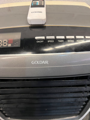 Goldair Portable Air Cooler - Grey and Black, Adjustable Settings