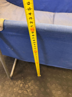 Foldable Blue Canvas Camping Cot – Lightweight & Durable Outdoor Bed