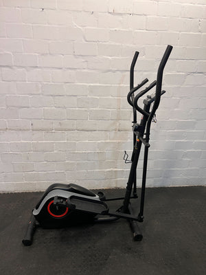 Elliptical Cross Trainer – Black and Red, Sturdy Metal Frame, Adjustable Resistance