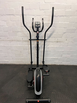 Elliptical Cross Trainer – Black and Red, Sturdy Metal Frame, Adjustable Resistance