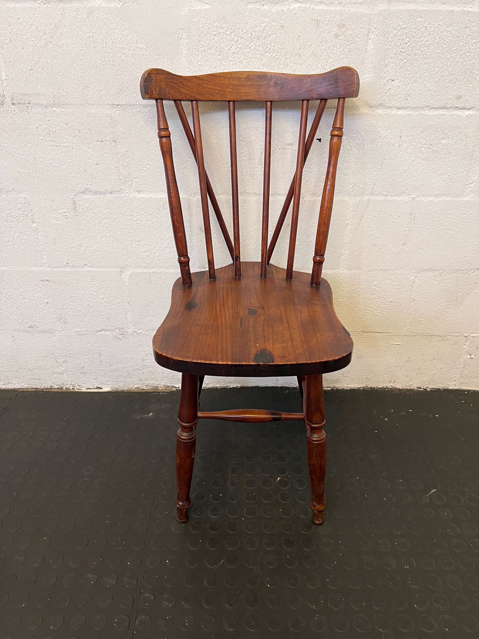 Charming Solid Wood Spindle Back Dining Chair - Minor Wear - PRICE DROP - 2ndhandwarehouse.com