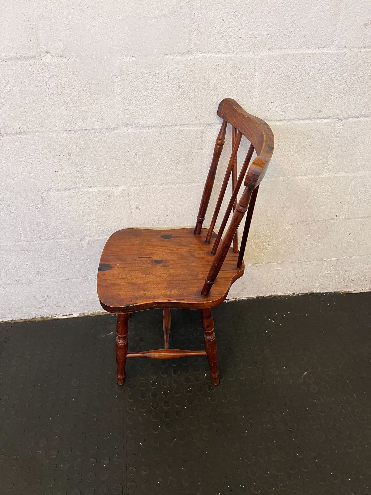 Charming Solid Wood Spindle Back Dining Chair - Minor Wear - PRICE DROP