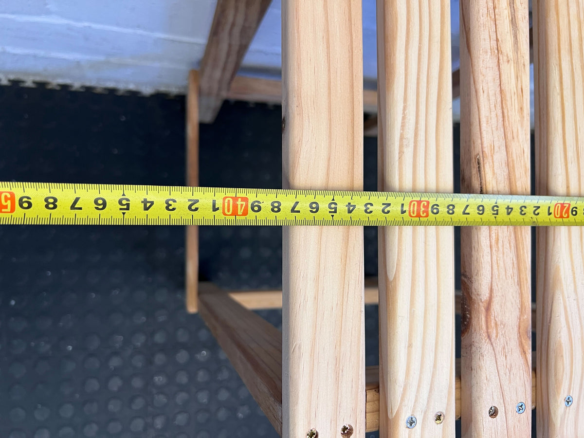 Stylish Wooden Bar Stool - Light Pine, Rustic Design, Minor Scratches