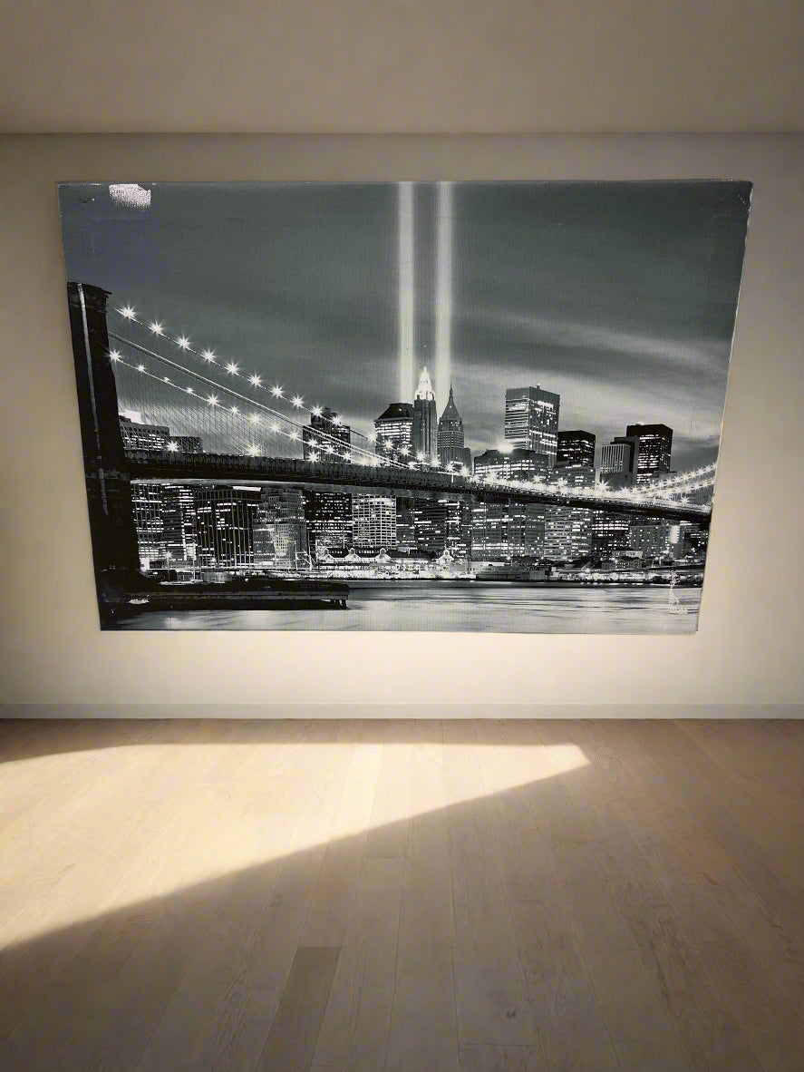 Elegant Black and White Cityscape Wall Art – 40 x 30cm - 2ndhandwarehouse.com