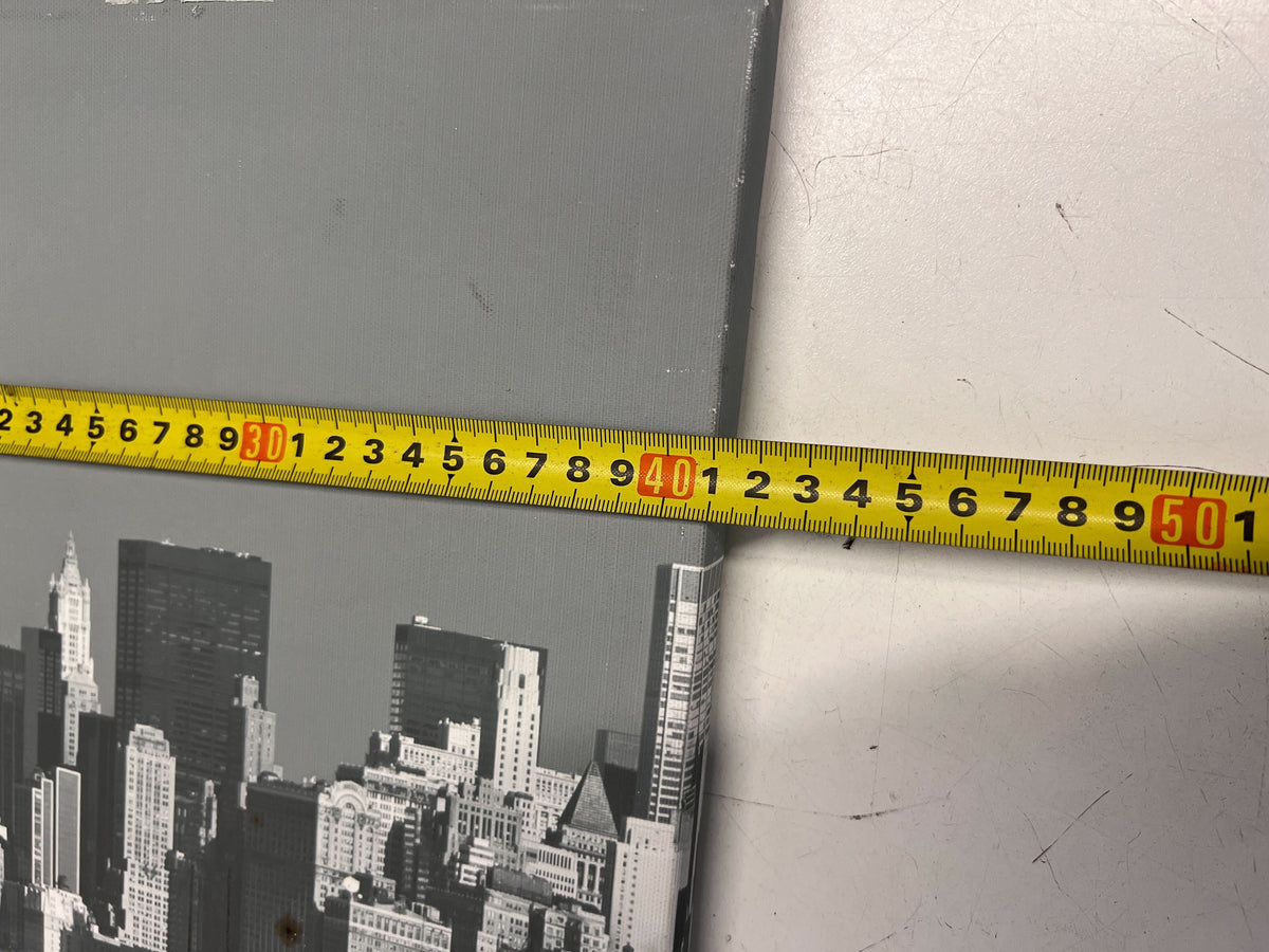 Black and White NYC Skyline Art 40cm x 30cm - 2ndhandwarehouse.com