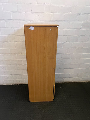 Stylish Light Wood 4-Drawer Storage Cabinet with Minor Wear