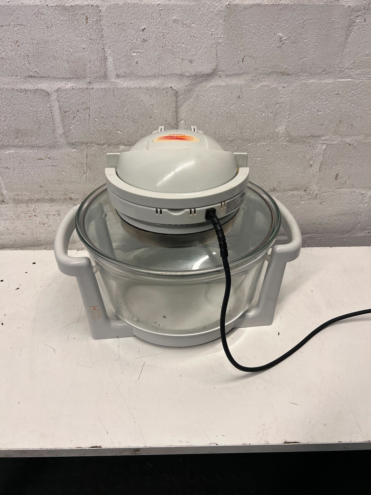 Versatile Glass Halogen Oven - White, Minor Scratches