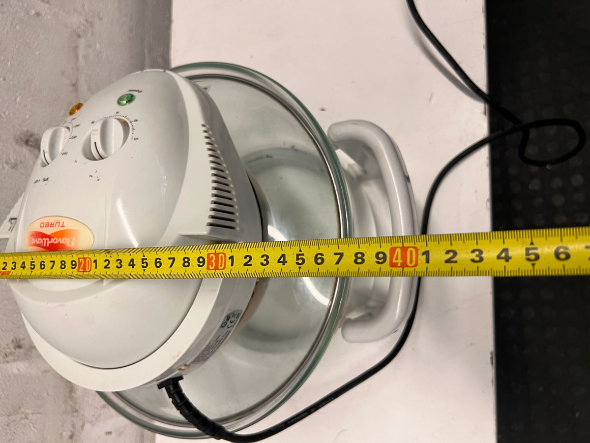 Versatile Glass Halogen Oven - White, Minor Scratches