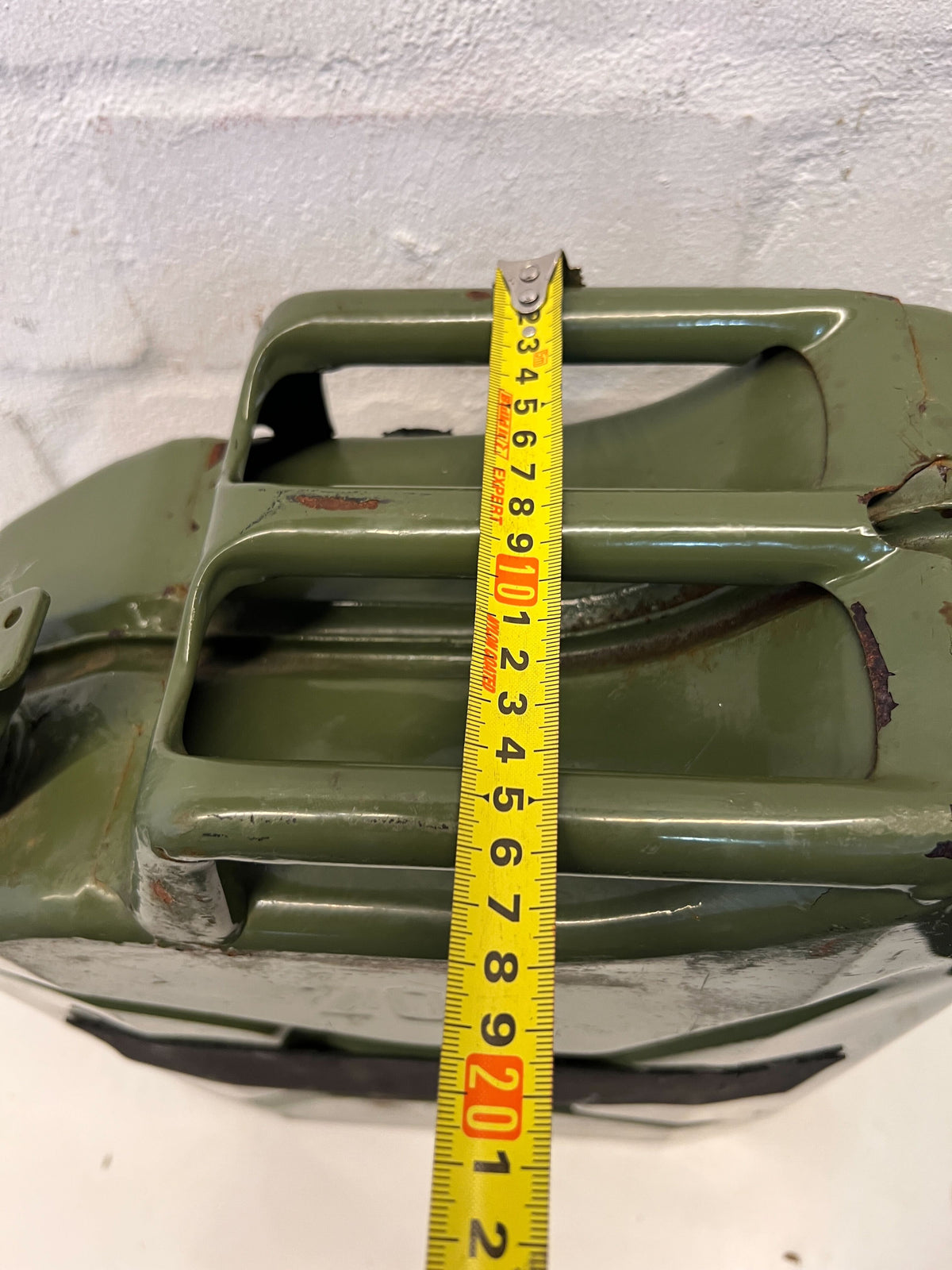 Vintage Green Military-Style Fuel Canister – Minor Scratches - 2ndhandwarehouse.com