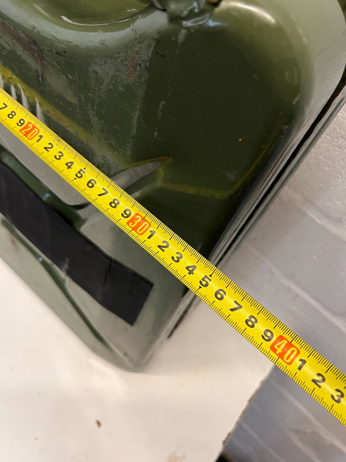 Vintage Green Military-Style Fuel Canister – Minor Scratches - 2ndhandwarehouse.com