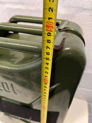 Vintage Green Military-Style Fuel Canister – Minor Scratches - 2ndhandwarehouse.com