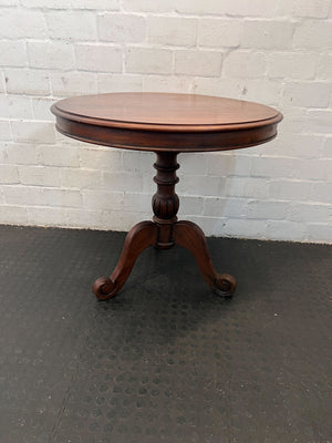 Elegant Round Mahogany Side Table