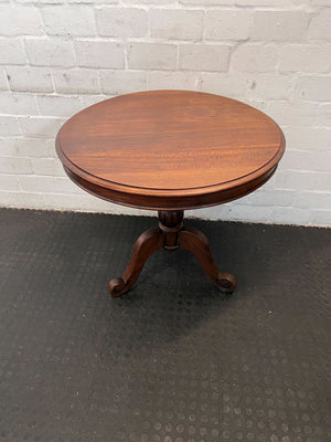 Elegant Round Mahogany Side Table