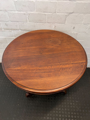 Elegant Round Mahogany Side Table